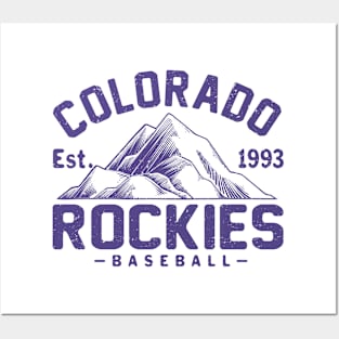 Retro Colorado Rockies 1 by Buck Tee Posters and Art